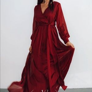 Baltic Born Celeste Shimmer Maxi Dress NWOT